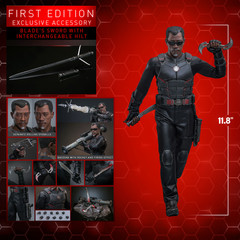 IN HAND – 1/6 HOT TOYS BLADE -Deadpool & Wolverine – MMS791B EXCLUSIVE VERSION!!