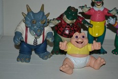 Vintage 1990s lot 6 Disney Dinosaurs TV Show Sinclair Family Figures Jim Henson