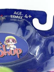 Littlest Pet Shop NIB Portable Pets # 67 Tan White Collie w Race Car 2005