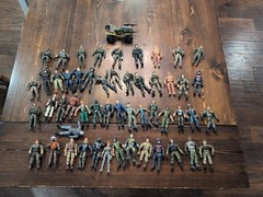 Toy Army Soldier Lot Gi Joe, Other Action Figures, Large Lot, 52 Soldiers