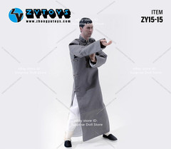 ZYTOYS 1/6 Male Kung Fu Traditional Chinese Clothing Robe Fit 12” Action Figure