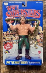 WWE WWF Mattel Jake The Snake Roberts LJN Series 3 Blue Card MOC 2026