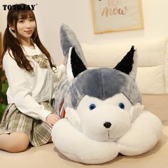 50-120cm Giant Husky Dog Plush Toy Long Pillow Sleeping Cushion Kids Gift