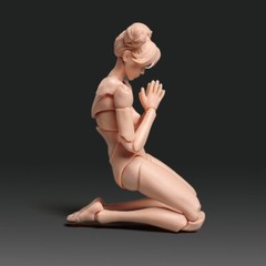 US 6″ PVC Flexible Joints Pale Skin Woman Action Figure Body Model Toys