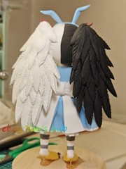 18cm Blacksouls2 mad bird jubjub Handmade Clay Model W/Base Dust Cover