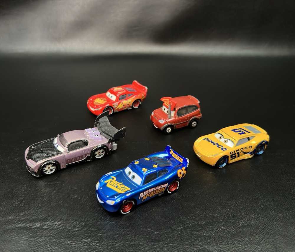 Disney Pixar Cars Diecast Toy car Lot of 5 Mixed – damage Lot *Read Desc