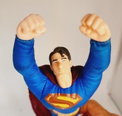 Vtg DC Comics Superman 2005 Mattel 26″ Long Cape Polyester Flying Action Figure