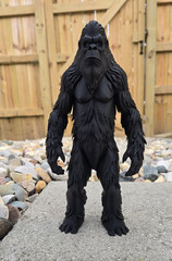 Bigfoot, Sasquatch, 10″ Tall, Black, Plastic, Creature, Action Figure Figurine