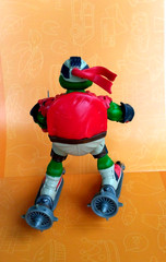 Vntg. 2003 RAPHAEL Extreme Sports SKATIN’ RAPH With Skates TMNT MUTANT TURTLE