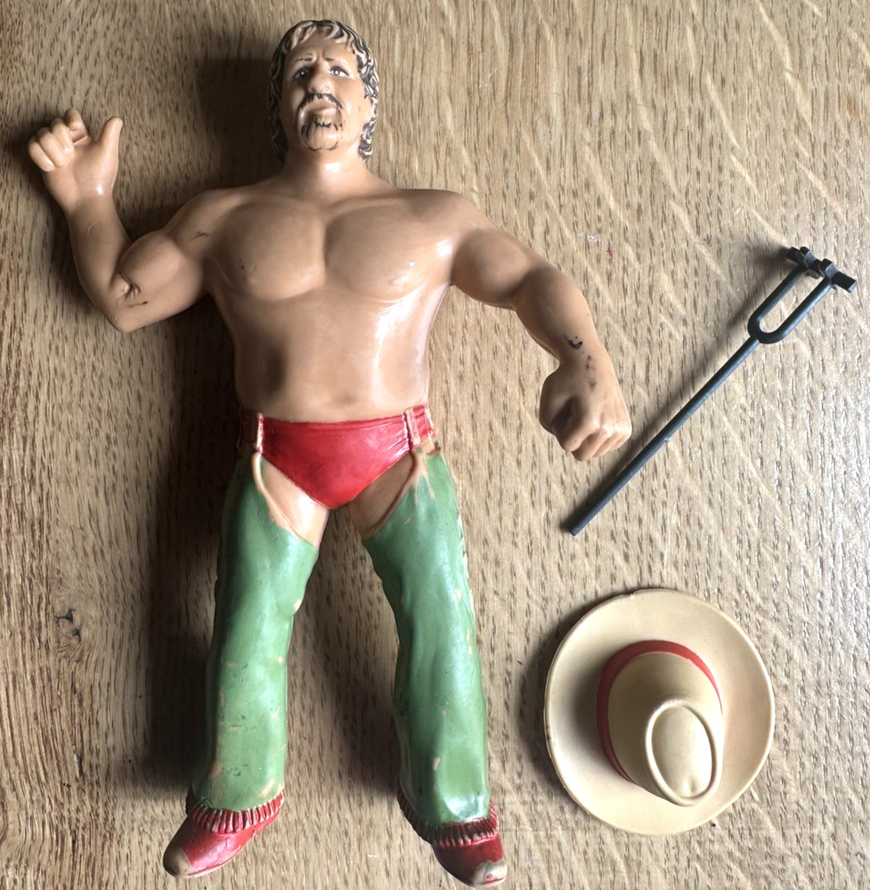 LJN WWF Wrestling Superstars Terry Funk Action Figure-All Accessories Included