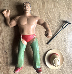 LJN WWF Wrestling Superstars Terry Funk Action Figure-All Accessories Included