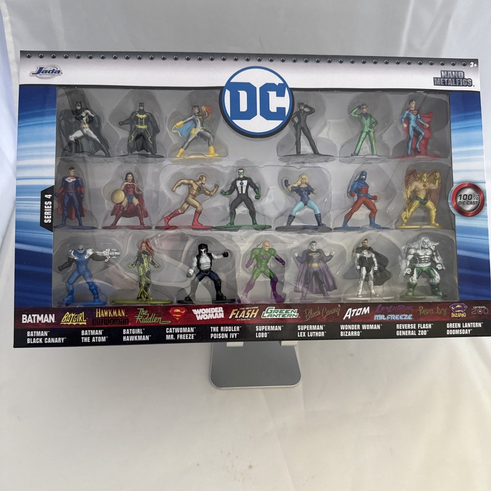 NEW-DC COMICS JADA TOYS NANO METAL FIGS DIE CAST FIGURINES 20 PACK
