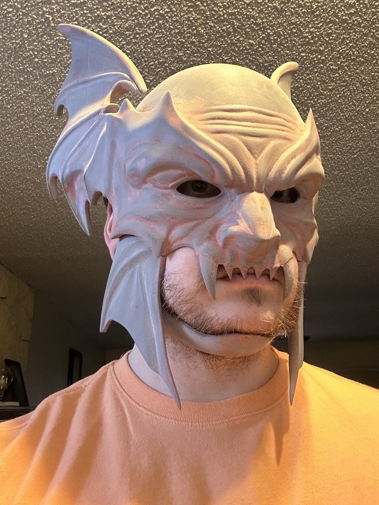 Darkclaw (Batman/wolverine) Helmet 3d print Printed sanded And Unpainted 23.5 In