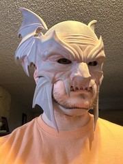 Darkclaw (Batman/wolverine) Helmet 3d print Printed sanded And Unpainted 23.5 In