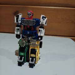 BANDAI Power Rangers Carranger DX RV ROBO TURBO Megazord Used Vintage 1997 ZA2