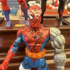 Vintage 90’s Toy Biz Spider-Man Figures x3 Inverse, Cyborg & 2099 Figures