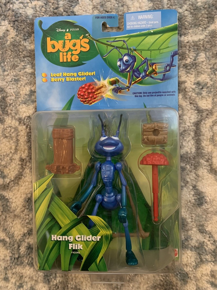 Disney Pixar A Bug’s Life “Hang Glider Flick” 1998 MOC Unopened Vintage Toy