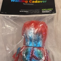 Splurrt Walking Cadaver Vinyl Figure Technicolor Red Blue Green Joe Merrill