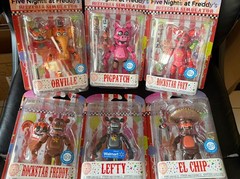 LOT of 6 FIVE NIGHTS AT FREDDY’S Pizzeria Simulator Action Figures Set 2019