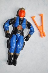 Vintage G.I. Joe COBRA COMMANDER V4 Action Figure & 1 weapon ARAH 1991 Hasbro