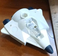 Mini Spacecraft Jet w Micro Astronaut Figure 1.25″ Pilot Toy Space Ship