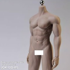 JIAOU DOLL 1/6 Seamless Male Body Doll Male Figure Fit 12″ For Phicen Hot Toys