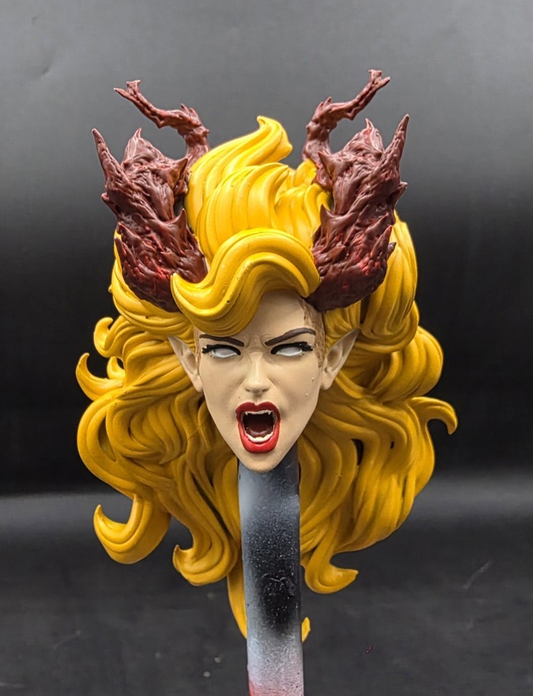 Hot Toys Custom Magik Darkchild Angry Head 1/6 Scale Painted