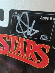 LJN WWE Wrestling Superstars John Cena Figure Black Card Signed Target Exclusive