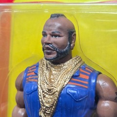 VINTAGE 1983 GALOOB A-TEAM MR. T B A BARACUS ACTION FIGURE NEW ON CARD – WEAR