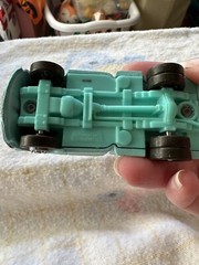 DISNEY Pixar CARS 2008 TOY BLUE Green Paint TOW TRUCK Mattel Tow Mater Diecast