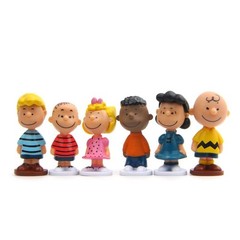 12pcs Japan Anime Peanuts Snoopy Charlie Sally Woodstock Mini Figure Model Toys#