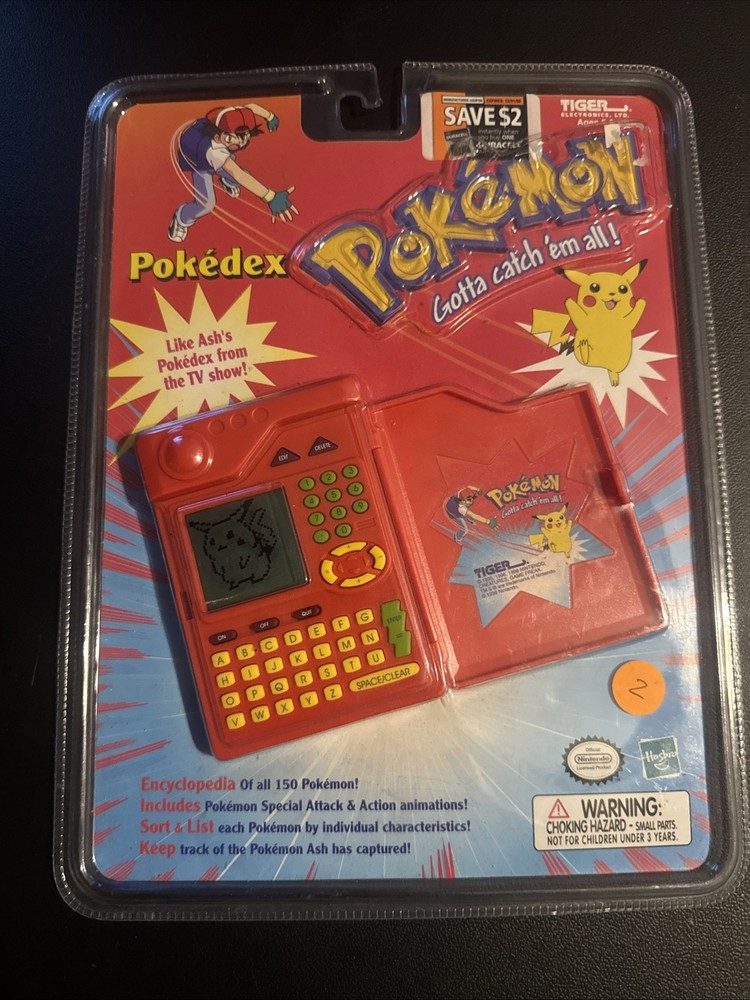 Pokemon Pokedex 1999 Tiger Electronics Original Vintage & Sealed Nintendo/Hasbro