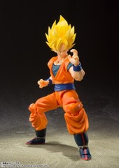 BANDAI S.H.FIGUARTS DRAGON BALL Z SUPER SAIYAN FULL POWER SON GOKU 140mm FIGURE