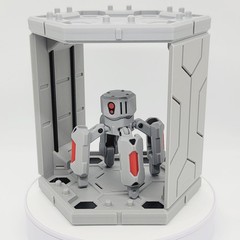 Hexa Base for 1:12 Scale Action Figures | Robot Mech Fortress | 3D Printed Toy