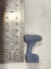Miniature Heat Gun – 3D Printed Shop Tool Prop – Unpainted – 1:15
