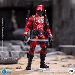 HIYA 1/18 G.I. Joe Crimson Guard ​ G.I. Joe Crimson Guard Action Figure In Stock
