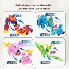Gogo Dino GOGOKING Integration Transform Dinosaur 4 in 1 Robots Cars Toy