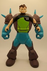 Ben 10 ☆ BEN – To – SHOCK – ROCK ☆ Figurine – Transformer ☆ 6.5 Inches ☆ Pre-Own