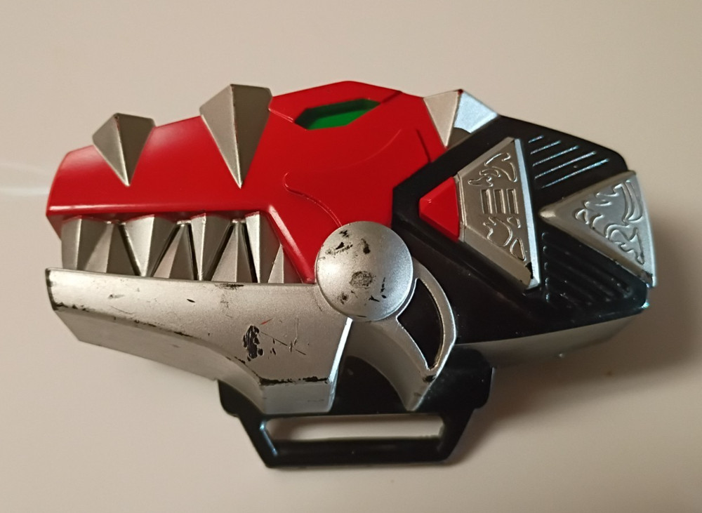 Power Rangers Dino Thunder Abaranger Commander Morpher 2004 Bandai Red Ranger