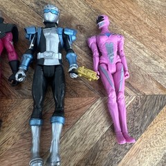 Power Rangers Super Ninja Steel 5-inches tall Action Figure Blue and Red Lot 11