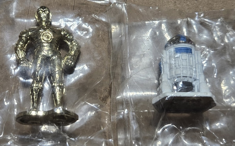 VINTAGE 1982 Star Wars Kenner Micro Collection C3PO and R2D2 Sealed Baggie MINT