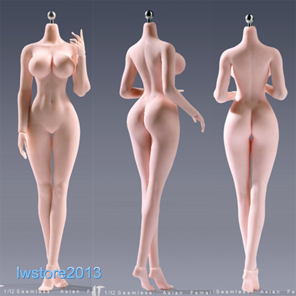 US ANT 1/12 Large Bust Breast Plump Hip Girl 6″ Female Action Figure Body Toys