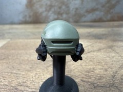Valaverse Action Force Green Blk Tactical Helmet W/ Mic GI Joe Classified