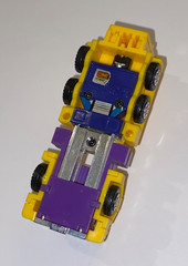 original G2 Transformers YELLOW constructicon MIXMASTER 100% COMPLETE Devastator