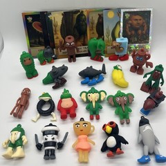 Italian Brainrot Toy Action Figures Brain Rot Lot Of 21 With12 Trading Cards