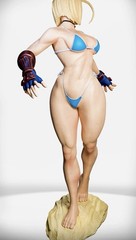 Cammy Bikini from Street Fighter 3d figure/statue 25 cm Handmade Collectible