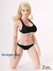 LDDOLL 28XL 1/6 Finger Bone Seamless Silicone Body 12″Female Figure Fit KT Head
