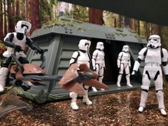 Oversize Endor Forest Backdrop Star Wars TVC Black Series Hasbro Kenner