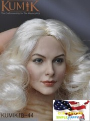 1/6 female Head Sculpt KM 18-44 For 12″ Figure Phicen HOT TOYS KUMIK ❶USA❶
