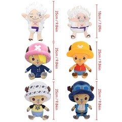 One Piece Chopper Plush Keychain Soft Stuffed Doll 14-30cm Kawaii Anime Toy!